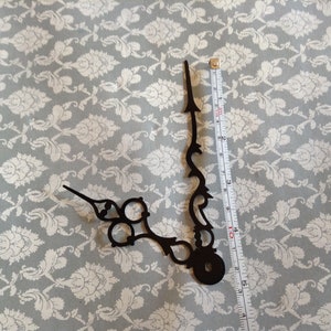 Pair of vintage clock hands, NOS, black, Steampunk, Jewellery Making, Clock Parts Supplies