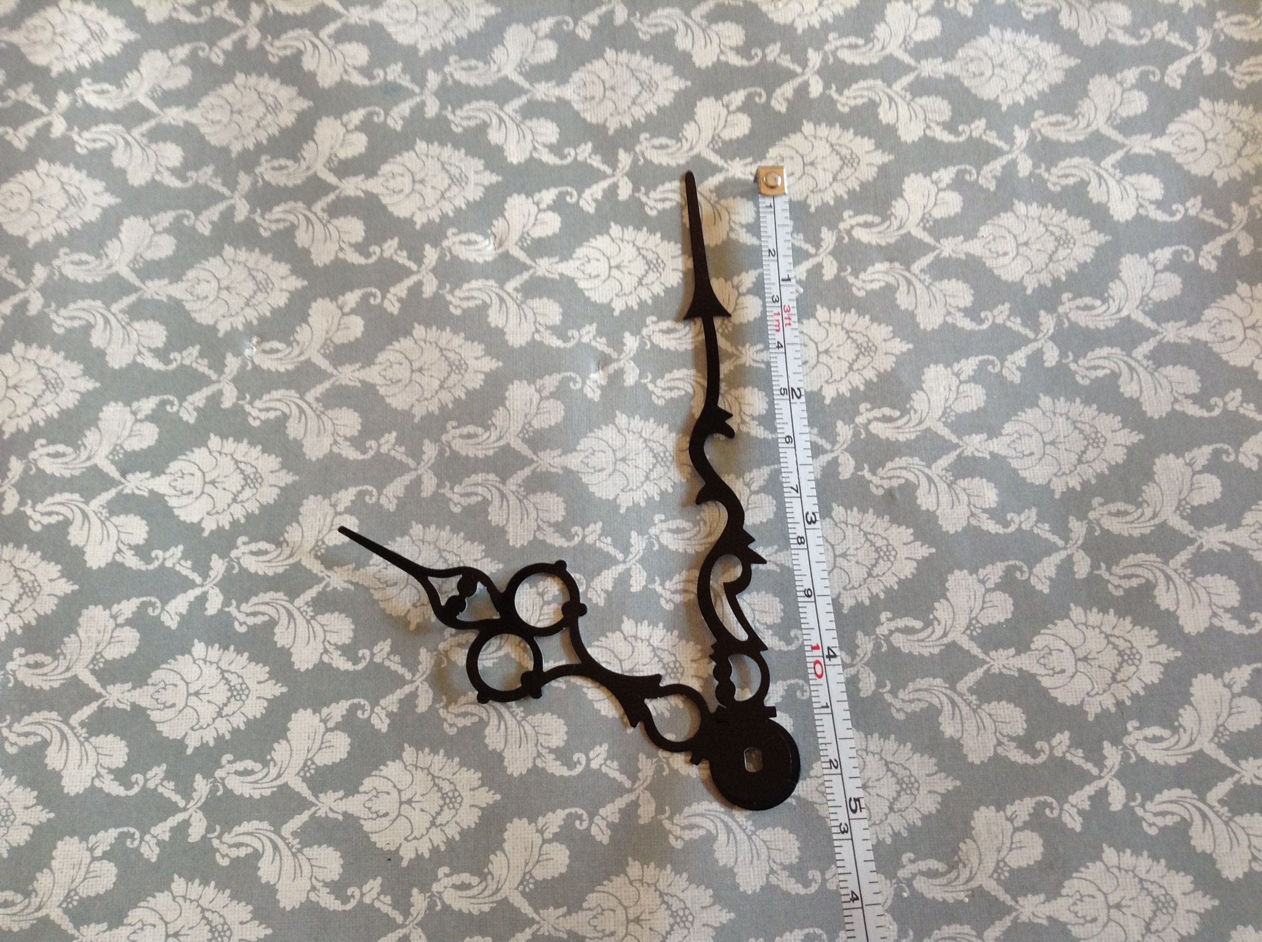 Pair of Vintage Clock Hands, NOS, Black, Steampunk, Jewellery Making