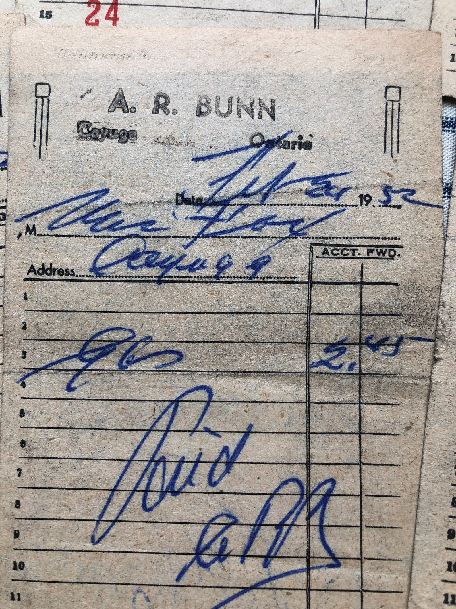 13 Antique Gas Receipts Antique Ephemera 1950s Vintage Transportation