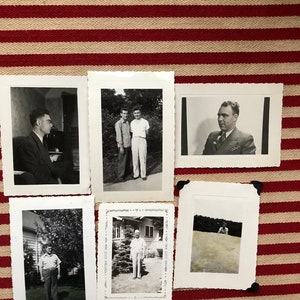 Vintage Dapper Men photo lot - Black and White photos - Vintage Fashion - July 1944 - 1940s