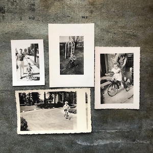 Vintage Cute kids and Tricycle photo lot - Vintage Fashion - outdoor fun