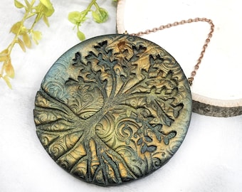 Tree Of Life Ornament / Christmas Yule Tree Ornament Wiccan Protection Amulet Wall Hanging / Witchy Pagan Decor Altar Art Wicca Pagan Gift