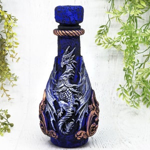 Jabberwock Apothecary Jar Potion Bottle, Jabberwocky Dragon Alice's Adventures In Wonderland Decor, Pagan Gift Wiccan Altar Witchy Decor Art