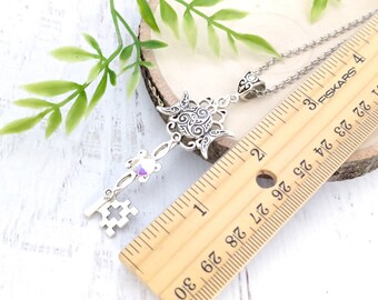 アクセサリー enchant items  \"Magicians Necklace\" Clear-Quartz-Magician-Stone-