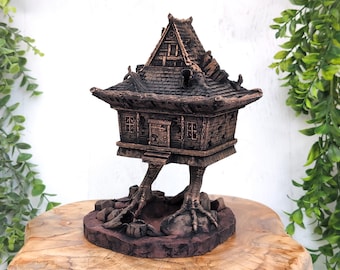Baba Yaga Hut Container, Secret Storage Trinket Jewelry Box, Woodland Babayaga Hag Witch House, Witchy Decor Witchcraft Pagan Gift, Pet Urn