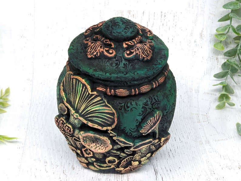 Mushroom Apothecary Jar Woodland Dark Cottagecore Potion Etsy