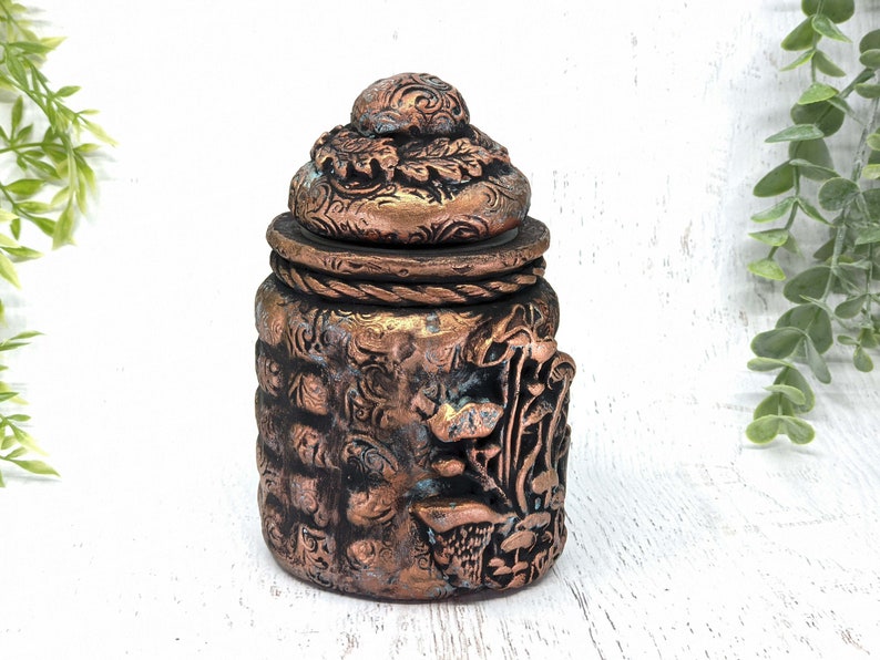 Mushroom Apothecary Jar Woodland Cottagecore Potion Bottle Etsy