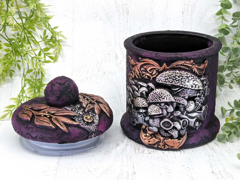 Mushroom Apothecary Jar Woodland Dark Cottagecore Potion Etsy