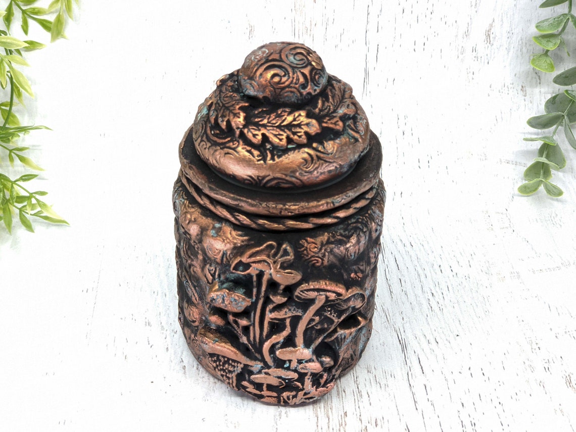 Mushroom Apothecary Jar Woodland Cottagecore Potion Bottle Etsy