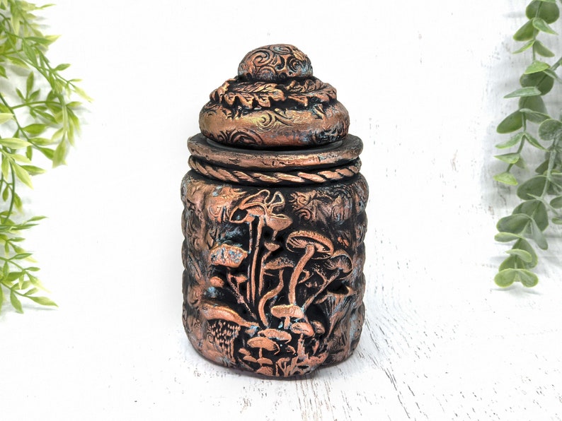 Mushroom Apothecary Jar Woodland Cottagecore Potion Bottle Etsy