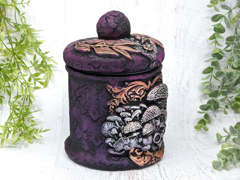 Mushroom Apothecary Jar Woodland Dark Cottagecore Potion Etsy