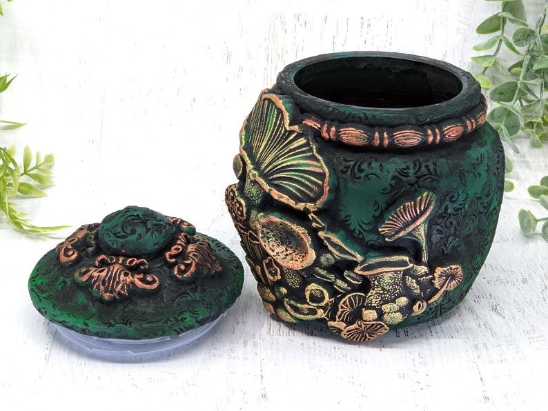 Mushroom Apothecary Jar Woodland Dark Cottagecore Potion Etsy