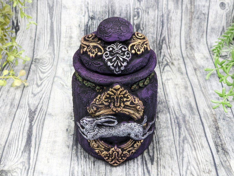 Rabbit Apothecary Jar Potion Bottle / Wonderland Apothecary Etsy