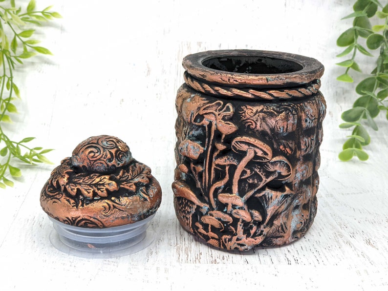 Mushroom Apothecary Jar Woodland Cottagecore Potion Bottle Etsy