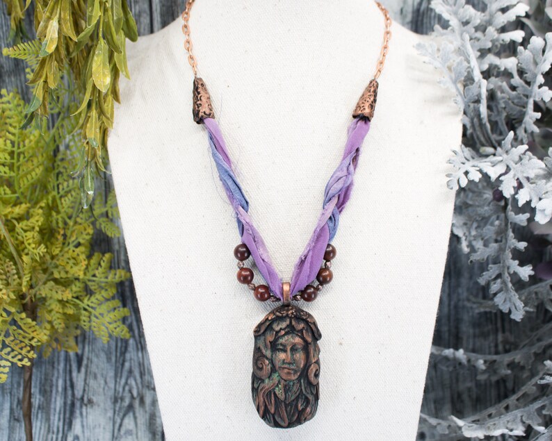 Totem Ram Necklace Sheep Goddess Necklace Pagan Jewelry Pagan Necklace Wiccan Jewelry Witchcraft Talisman Wiccan Necklace OOAK Last One