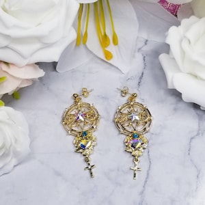 Boucles d&#39;oreilles Cercle Fille Magique
