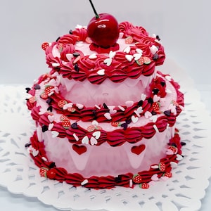 Valentine&#39;s Fake Kuchen Schmuckschatulle