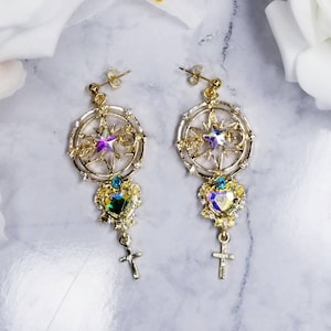 Boucles d&#39;oreilles cercle Magical Girl