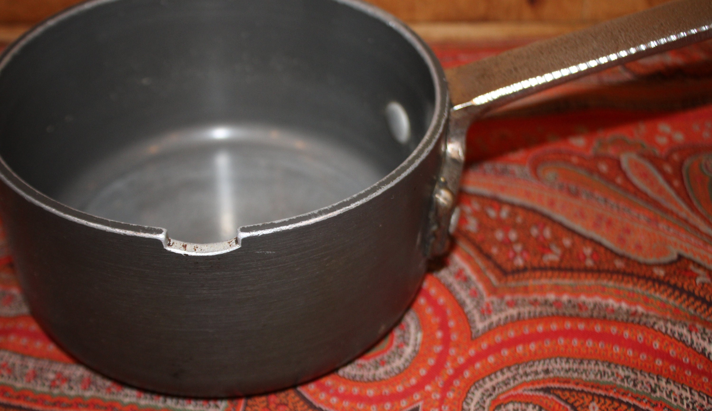 Vintage Pre Calphalon Commercial Aluminum Heavy Duty Cookware Pan1 1/2