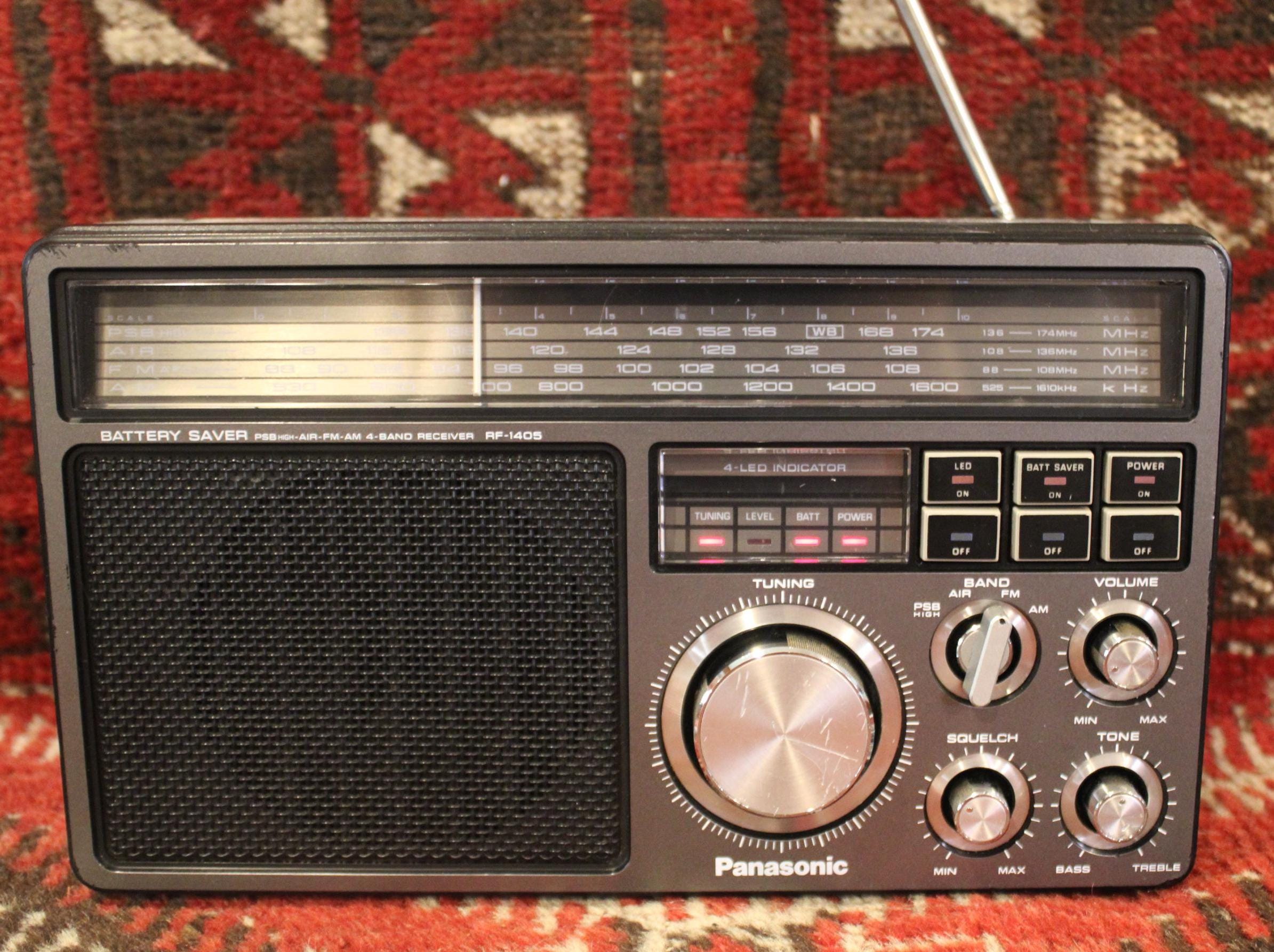 Panasonic Rf-1405l Portable Radio Receiver 4 Band-psb/am/fm/air