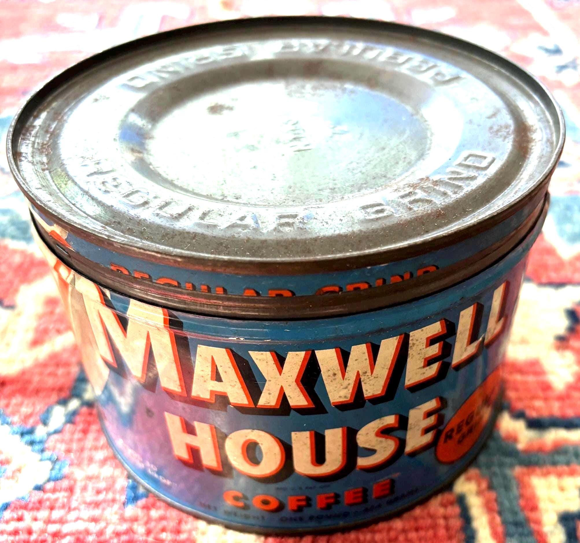 Vintage Maxwell House Coffee Can - Etsy