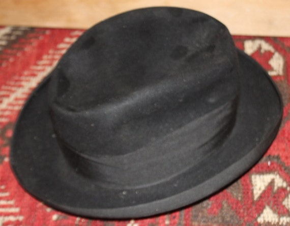 Vintage Mossant Fedora Hat with Feathers and Gros… - image 3