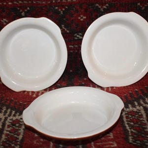 Three Wonderful Vintage Creme Brulee/Casserole/Apple Crisp Baking Dishes- Farmhouse/Baking/Individual Serving