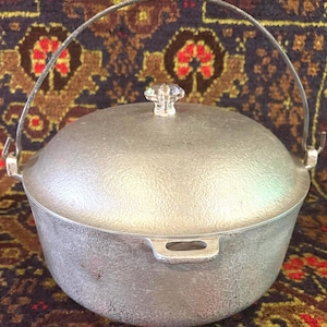 Vintage Cast Aluminum Club Hammer Craft 4.5 Quart Stock Pot - Bread Baking & Stews
