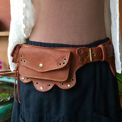 Leather Utility Belt Pocket Belt Leather Hip Bag Jedi - Etsy