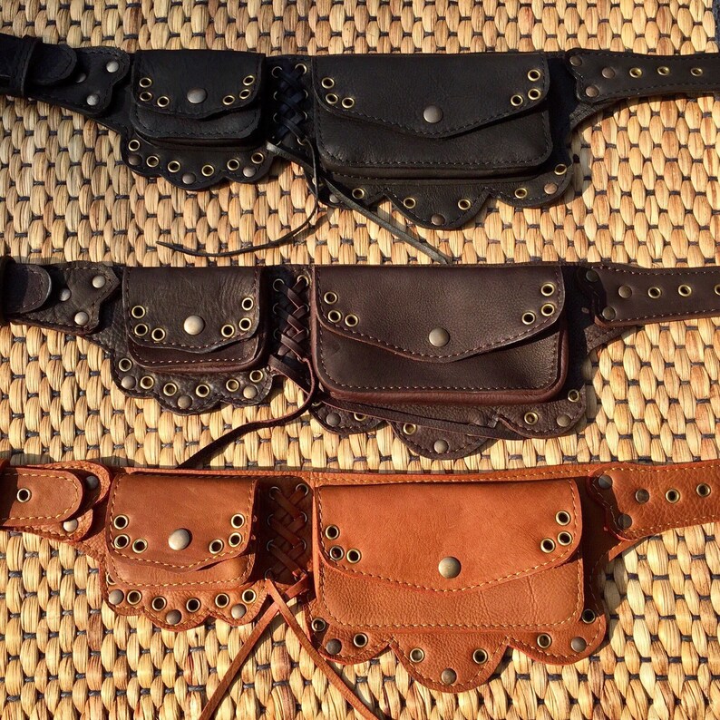 Leather Fanny Pack for Women Utility Belt Bag Festival Etsy