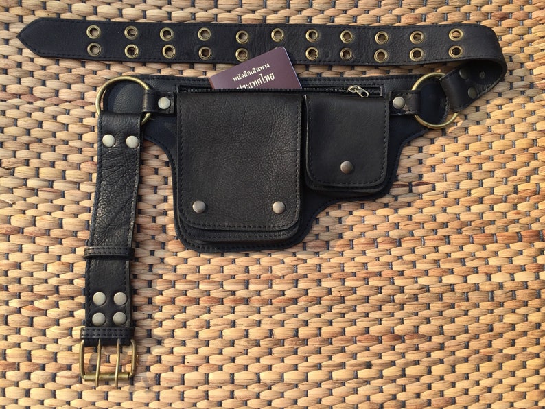 Utility Belt Bag Leather Hip Bag Festival Fanny Pack Etsy