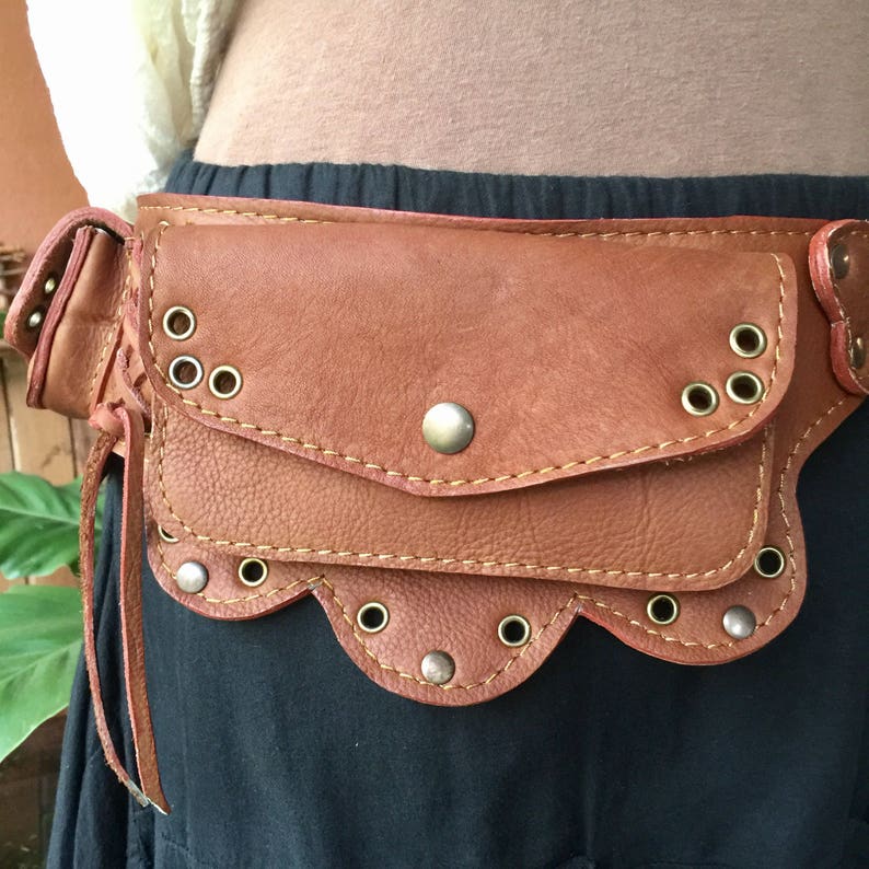 Leather Fanny Pack for Women Utility Belt Bag Festival Etsy