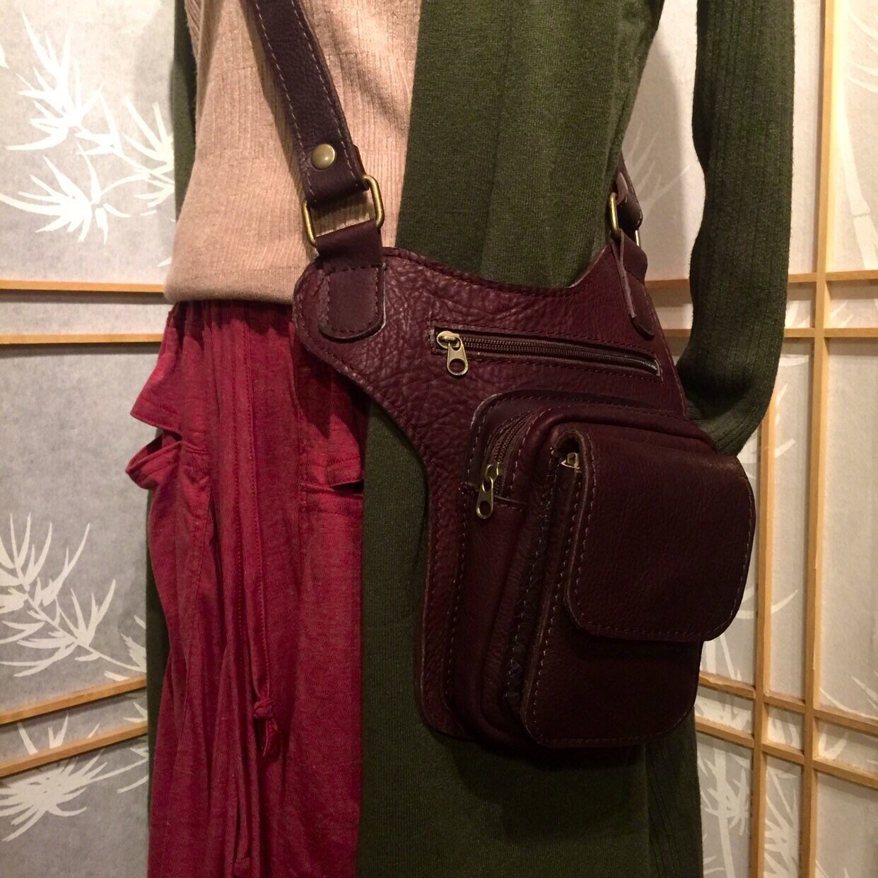 dark blue evening bag