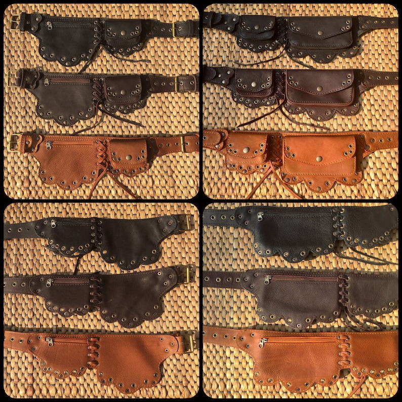 Festival Hip Bag iPhone Pocket Travel Belt Steampunk Belt Bag Waist Bag The Lotus Leather Utility Belt Fanny Pack Gift For Her