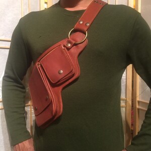 Leather Hip Bag Fanny Pack Utility Belt Bag Travel Pocket Belt The Hipster image 9