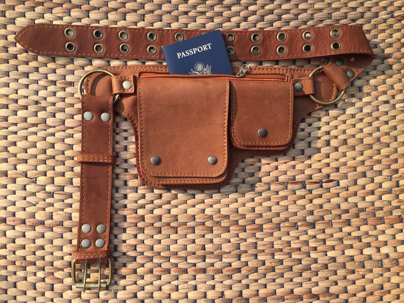 Utility Belt Bag Leather Hip Bag Festival Fanny Pack Etsy