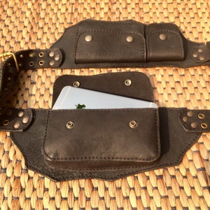 Leather Belt Bag Festival Fanny Pack for Women Leather Utility Belt ...