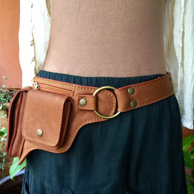 Leather Hip Bag Fanny Pack Utility Belt Bag Travel Pocket Belt The Hipster image 3