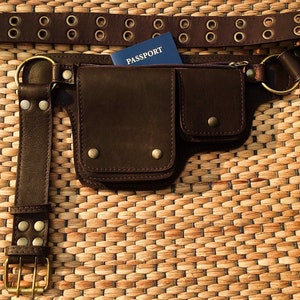 Utility Belt Bag | Leather Hip Bag | FestIval Fanny Pack | Travel Money Belt - The Hipster