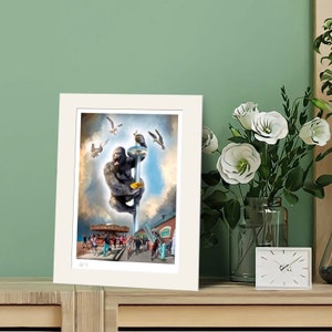 Carte postale King Kong - oeuvres d'art en réalité augmentée par ANT FOX