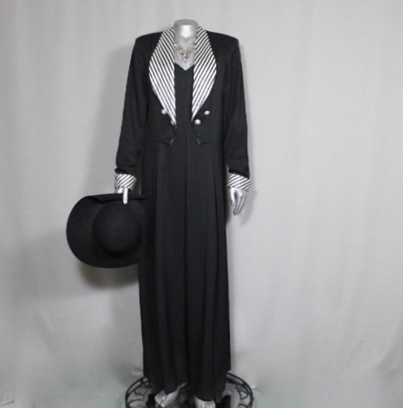 black and white jumpsuit formal