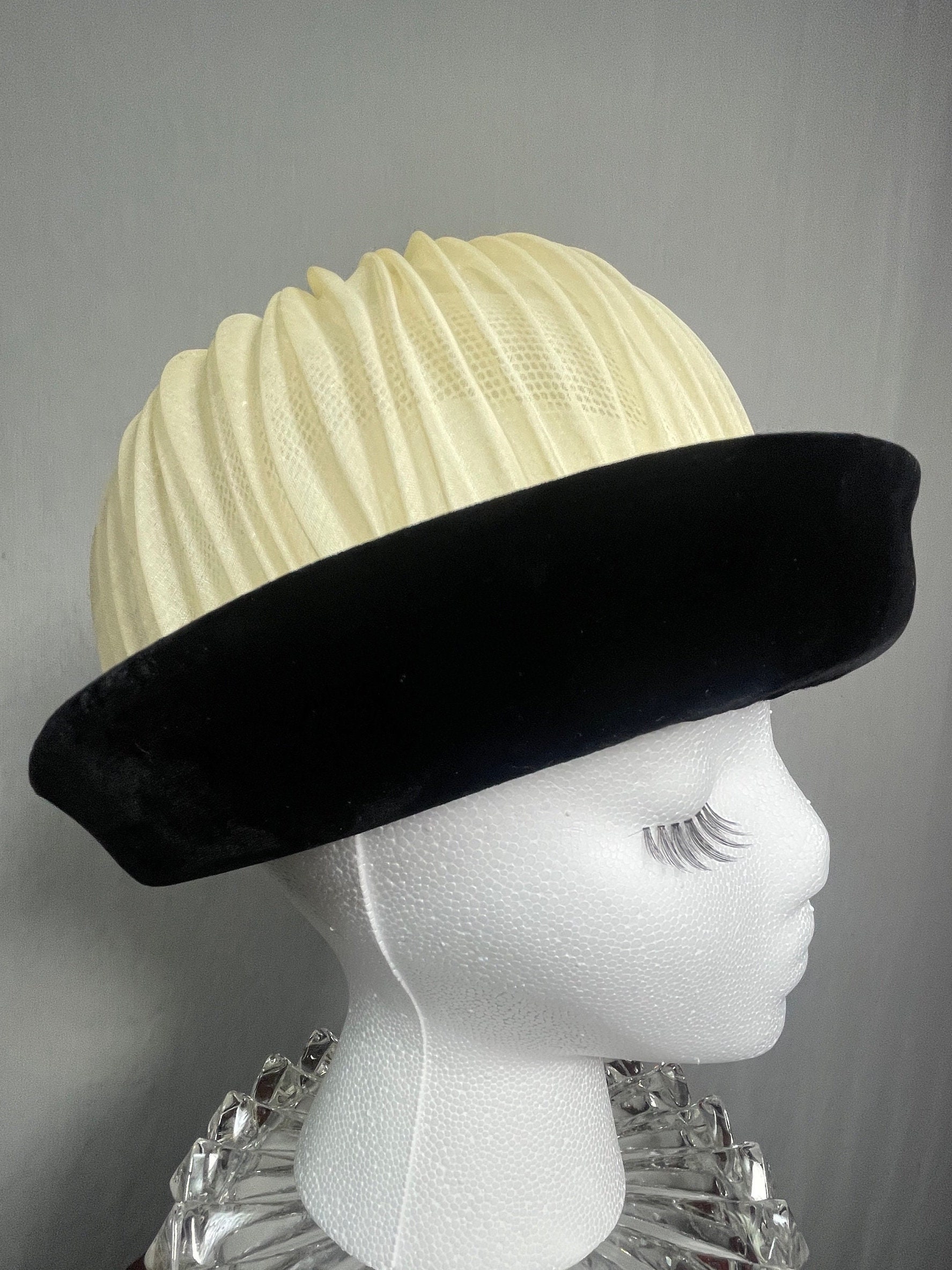 SALE Classic Vintage Mr. John Jr Straw Hat Bands of Black Beige & Tan Hats by Mr John - Etsy main image 4