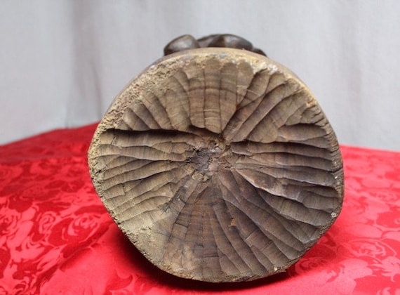 NEW PRICE Antique Black Forest Swiss Carved Traveler