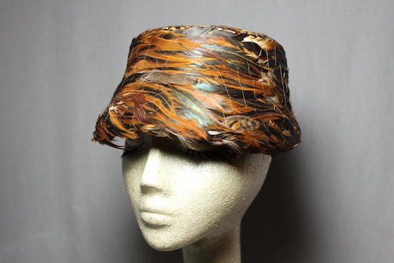 Vintage Pheasant Feather Hat - image 2