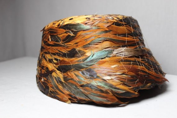 Vintage Pheasant Feather Hat - image 1