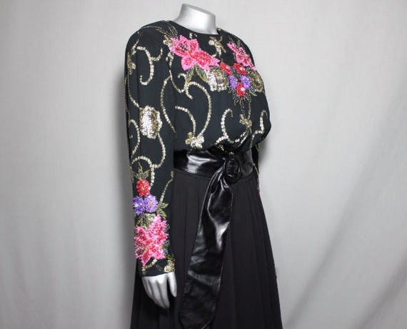 SALE VINTAGE Dianne Fres' Glamorous Cocktail Dres… - image 4