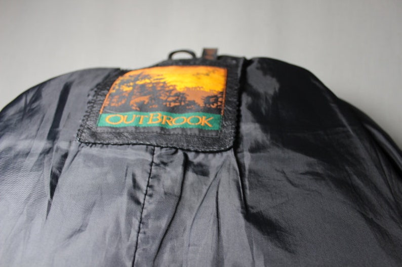 90s Full Length Leather Patchwork Trench Coat
