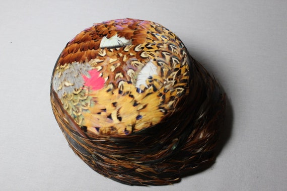 Vintage Pheasant Feather Hat - image 7
