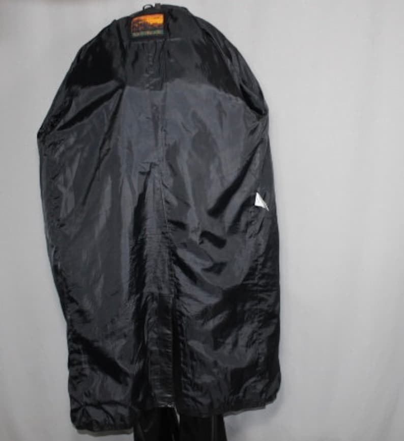 90s Full Length Leather Patchwork Trench Coat