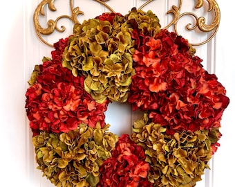 Fall Harvest Wreath for Front Door | Autumn Decoration